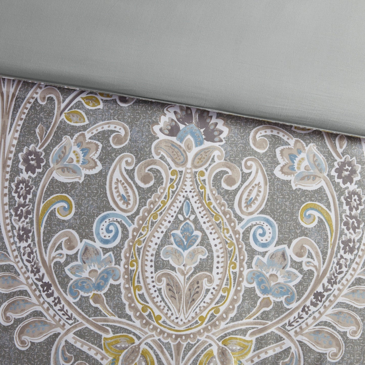 Ensemble de couette en coton à motifs damassés gris Harbor House Hallie, 6 pièces