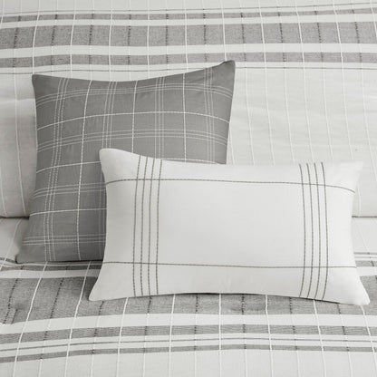 Ensemble de couette surdimensionnée en jacquard de coton Harbor House Morgan, 6 pièces