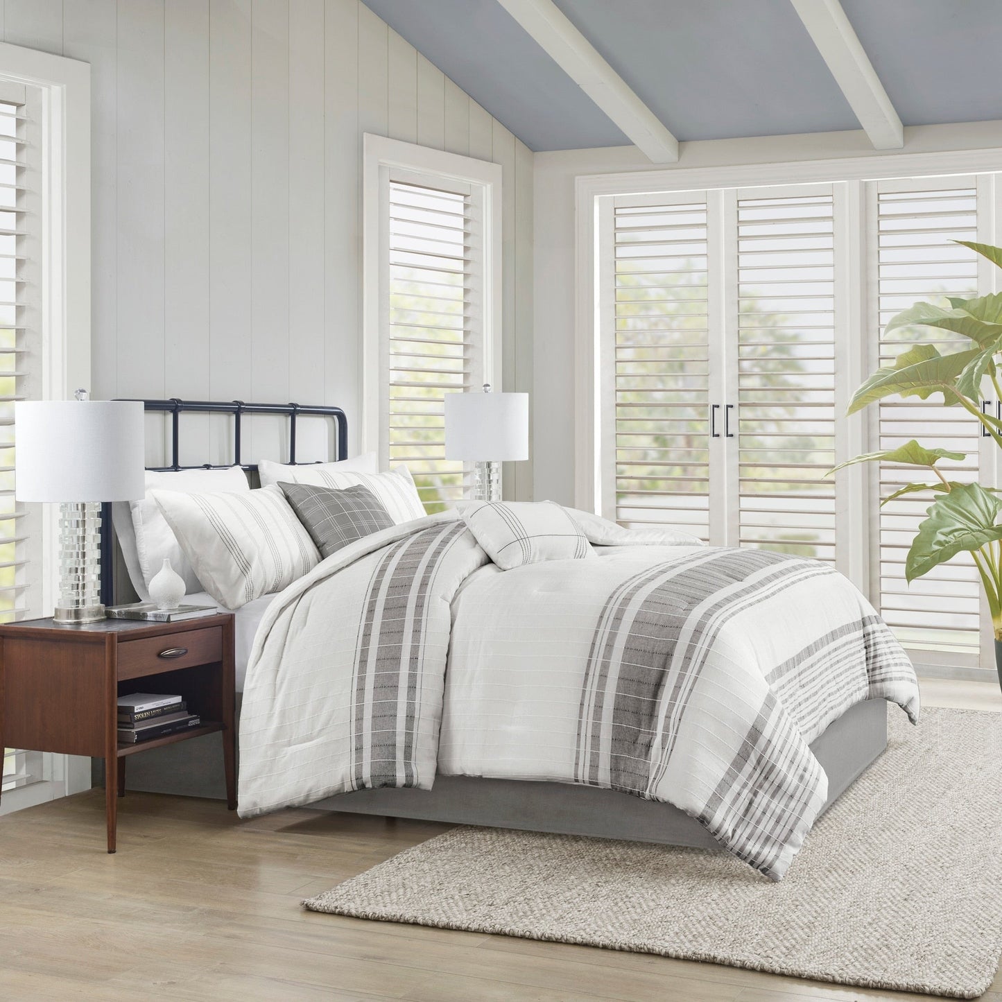 Ensemble de couette surdimensionnée en jacquard de coton Harbor House Morgan, 6 pièces