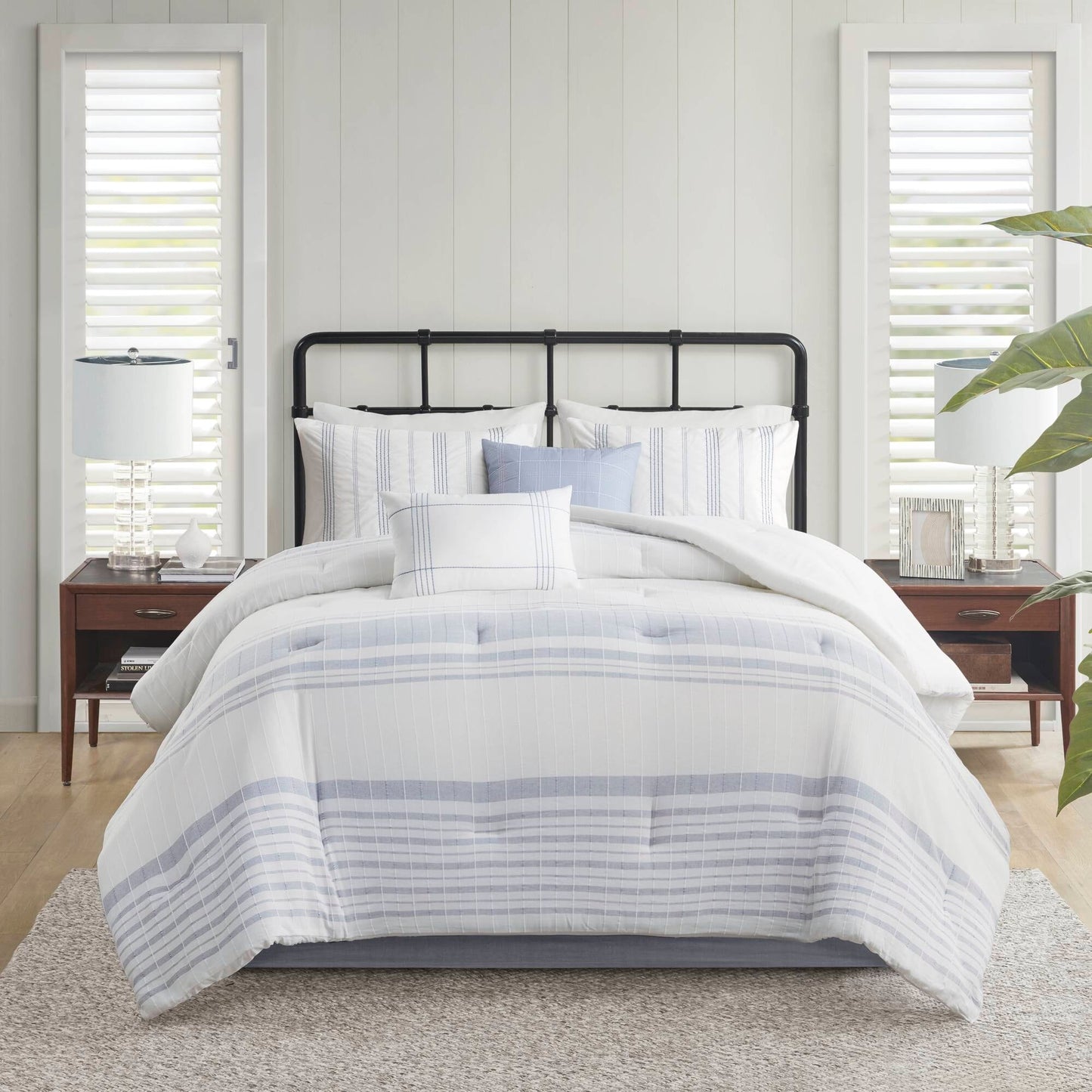 Ensemble de couette surdimensionnée en jacquard de coton Harbor House Morgan, 6 pièces