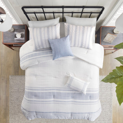Ensemble de couette surdimensionnée en jacquard de coton Harbor House Morgan, 6 pièces
