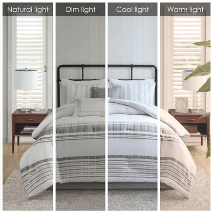 Ensemble de couette surdimensionnée en jacquard de coton Harbor House Morgan, 6 pièces