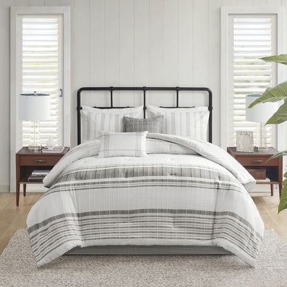 Ensemble de couette surdimensionnée en jacquard de coton Harbor House Morgan, 6 pièces