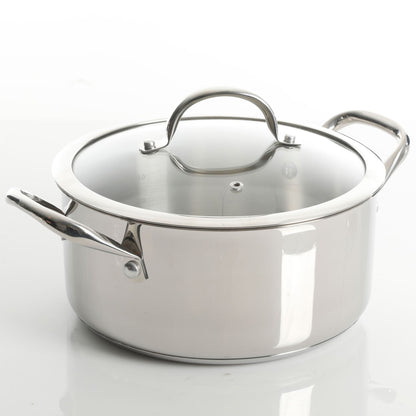 Ensemble de 10 pièces de batterie de cuisine en acier inoxydable haute résistance