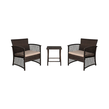 Ensemble de bistro pour terrasse en osier Heritage Outdoor, 3 pièces