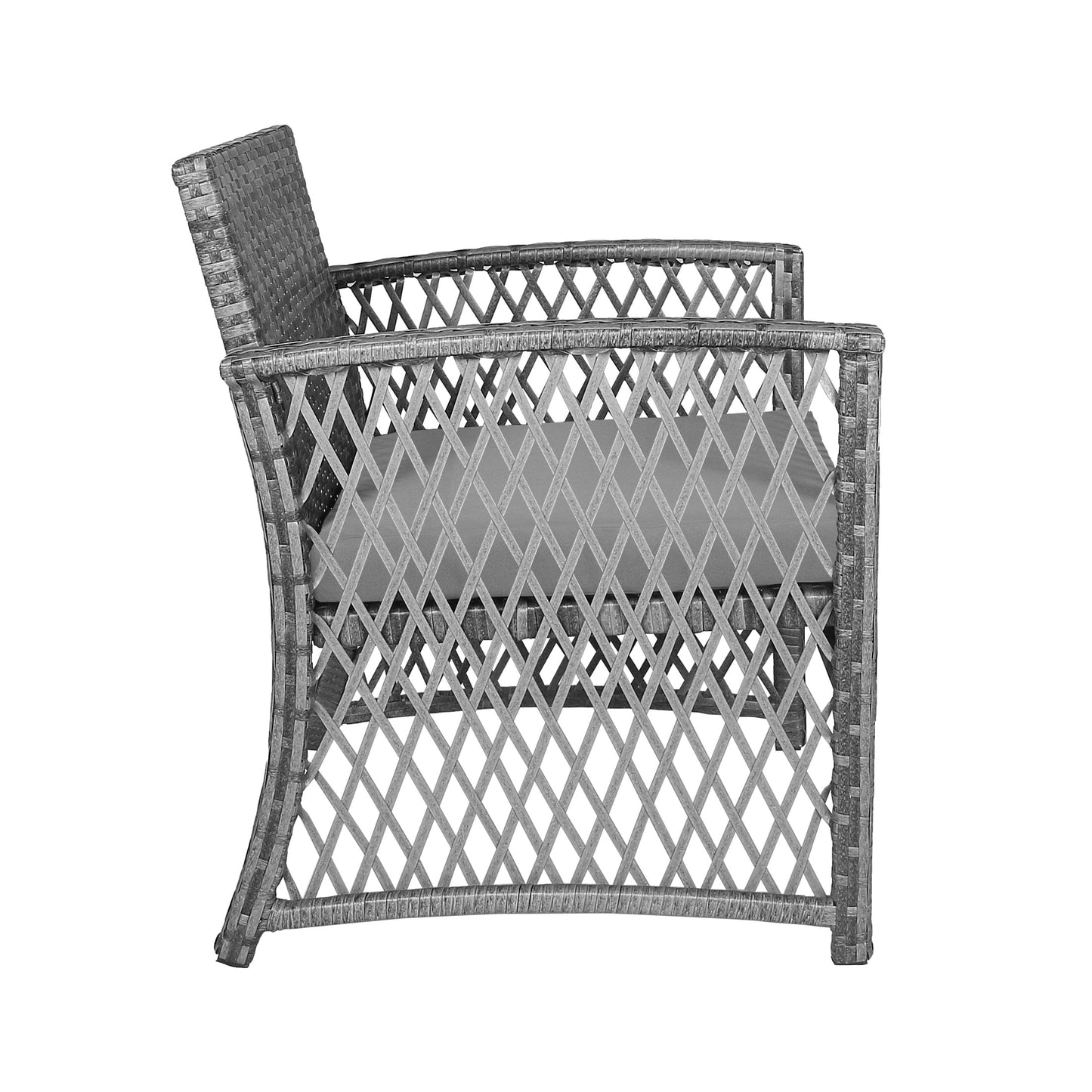 Ensemble de bistro pour terrasse en osier Heritage Outdoor, 3 pièces