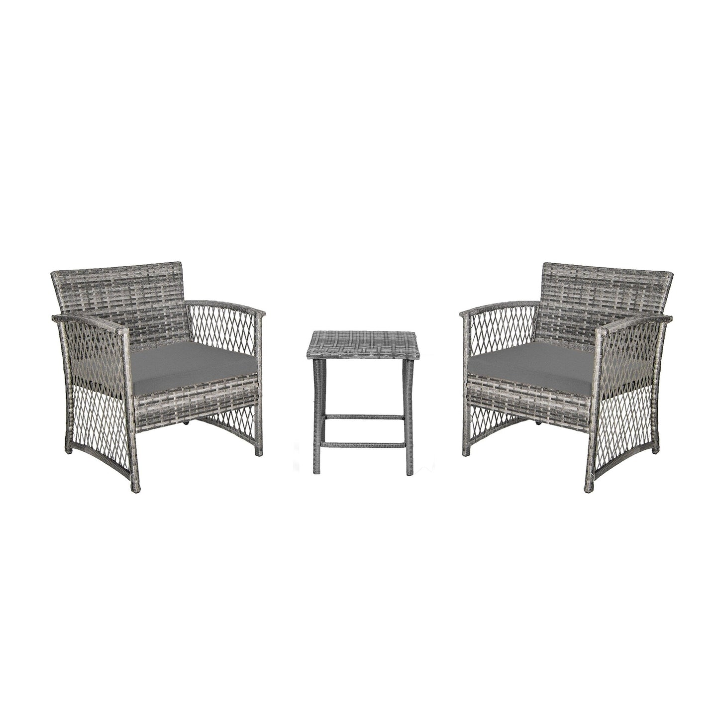 Ensemble de bistro pour terrasse en osier Heritage Outdoor, 3 pièces