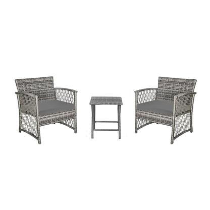 Ensemble de bistro pour terrasse en osier Heritage Outdoor, 3 pièces