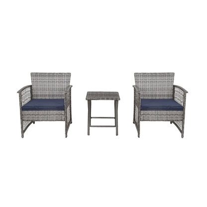 Ensemble de bistro pour terrasse en osier Heritage Outdoor, 3 pièces
