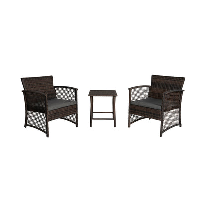 Ensemble de bistro pour terrasse en osier Heritage Outdoor, 3 pièces
