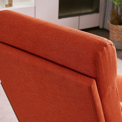 Fauteuil de loisirs à dossier haut et accoudoirs en bois massif, fauteuil d'appoint.