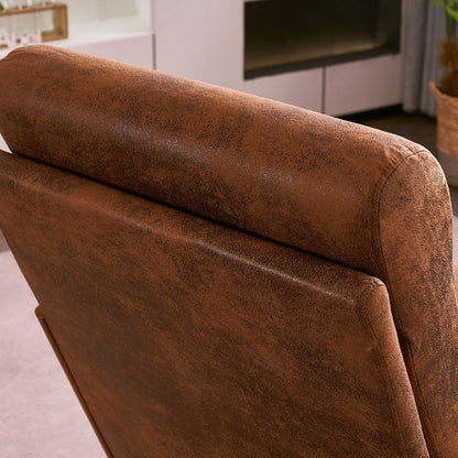 Fauteuil de loisirs à dossier haut et accoudoirs en bois massif, fauteuil d'appoint.