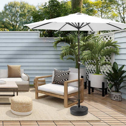 Parasol de terrasse Holme de 2,7 mètres et pied de support