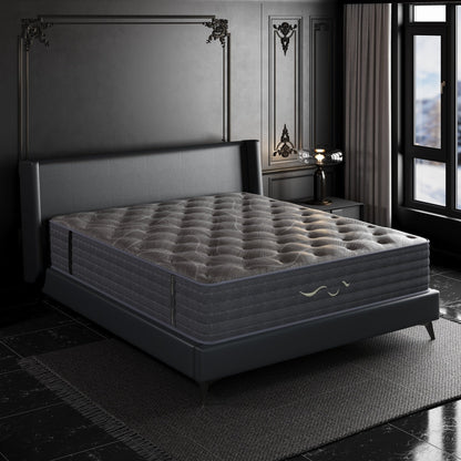 Matelas hybride double face SweDrea de 35,5 cm (14 po) de luxe – Fermeté moyenne/ferme avec les certifications CertiPUR-US, SGS et OEKO-TEX