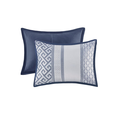 Ensemble de couette Christian à motifs géométriques en jacquard de Madison Park, 7 pièces