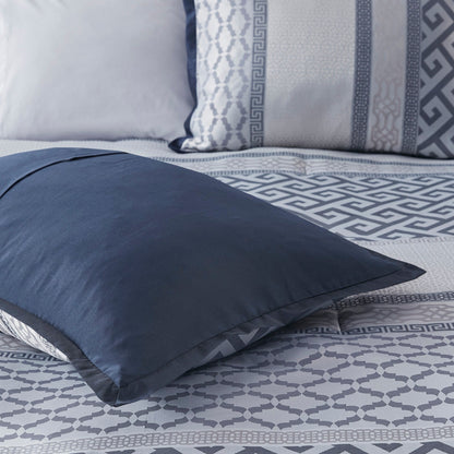 Ensemble de couette Christian à motifs géométriques en jacquard de Madison Park, 7 pièces