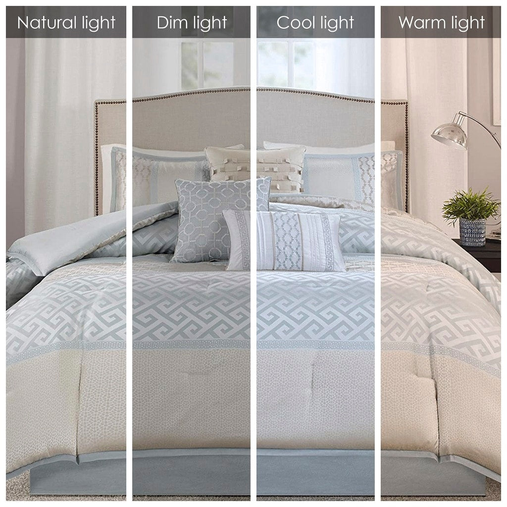 Ensemble de couette Christian à motifs géométriques en jacquard de Madison Park, 7 pièces