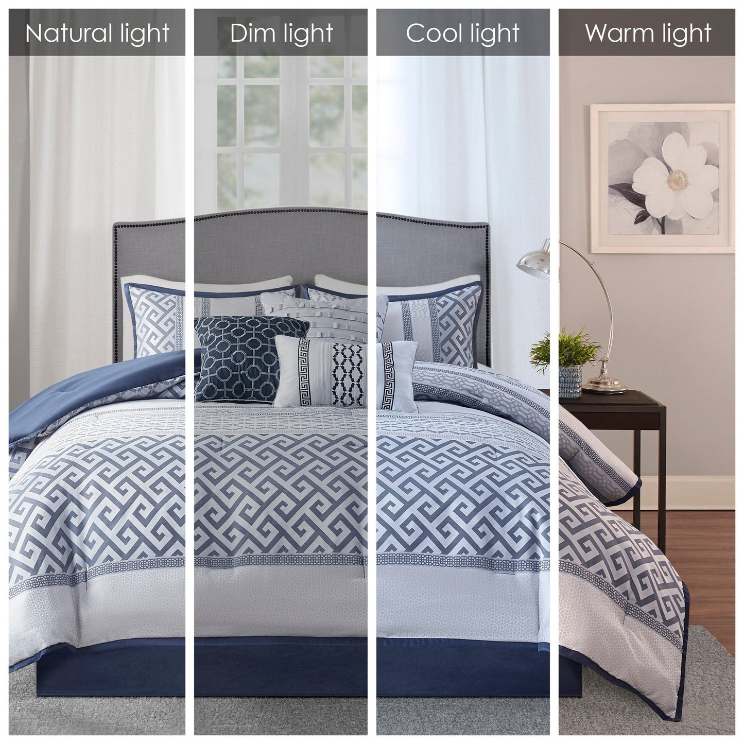 Ensemble de couette Christian à motifs géométriques en jacquard de Madison Park, 7 pièces