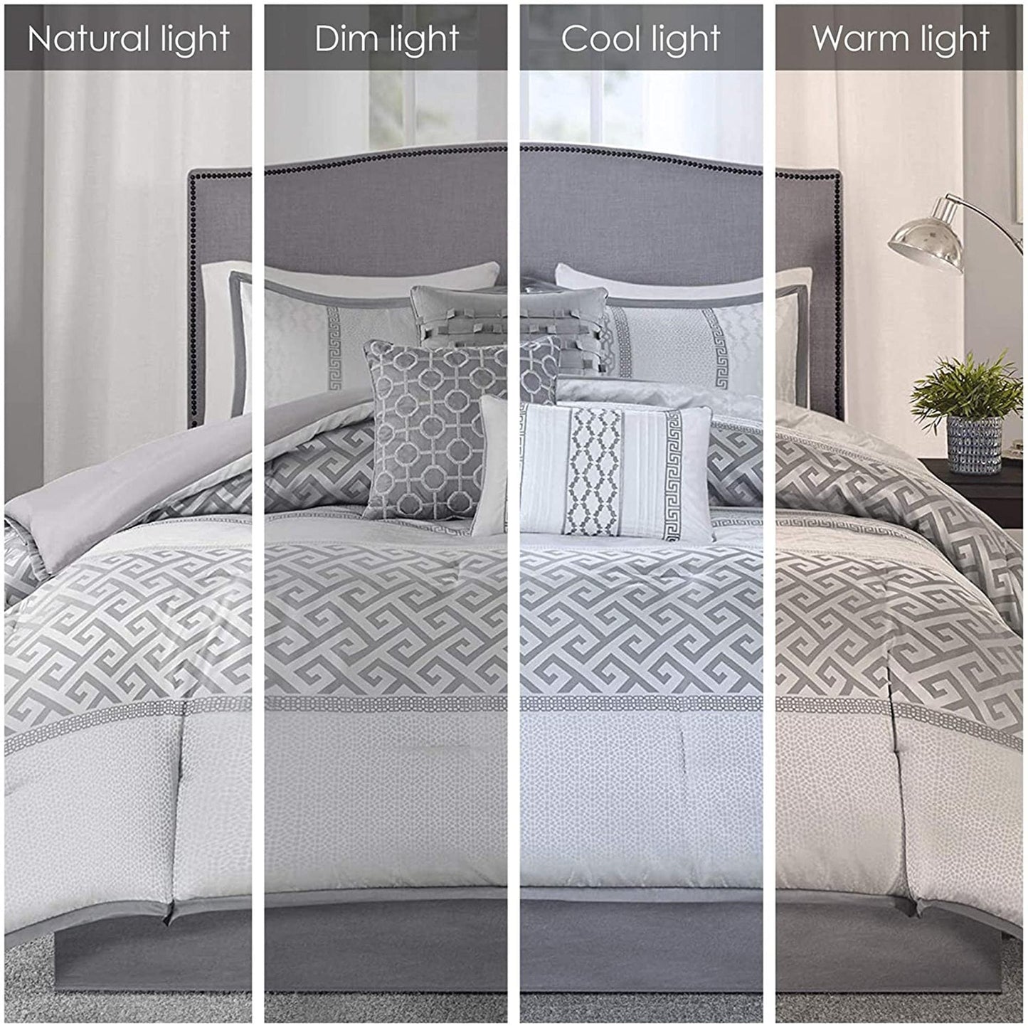 Ensemble de couette Christian à motifs géométriques en jacquard de Madison Park, 7 pièces