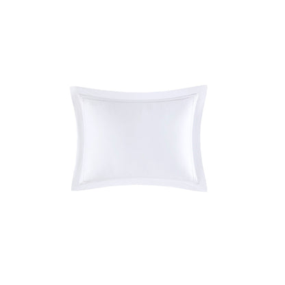 Ensemble de housse de couette brodée en satin de coton 100 % de la collection de luxe Madison Park Signature à 500 fils au pouce carré.