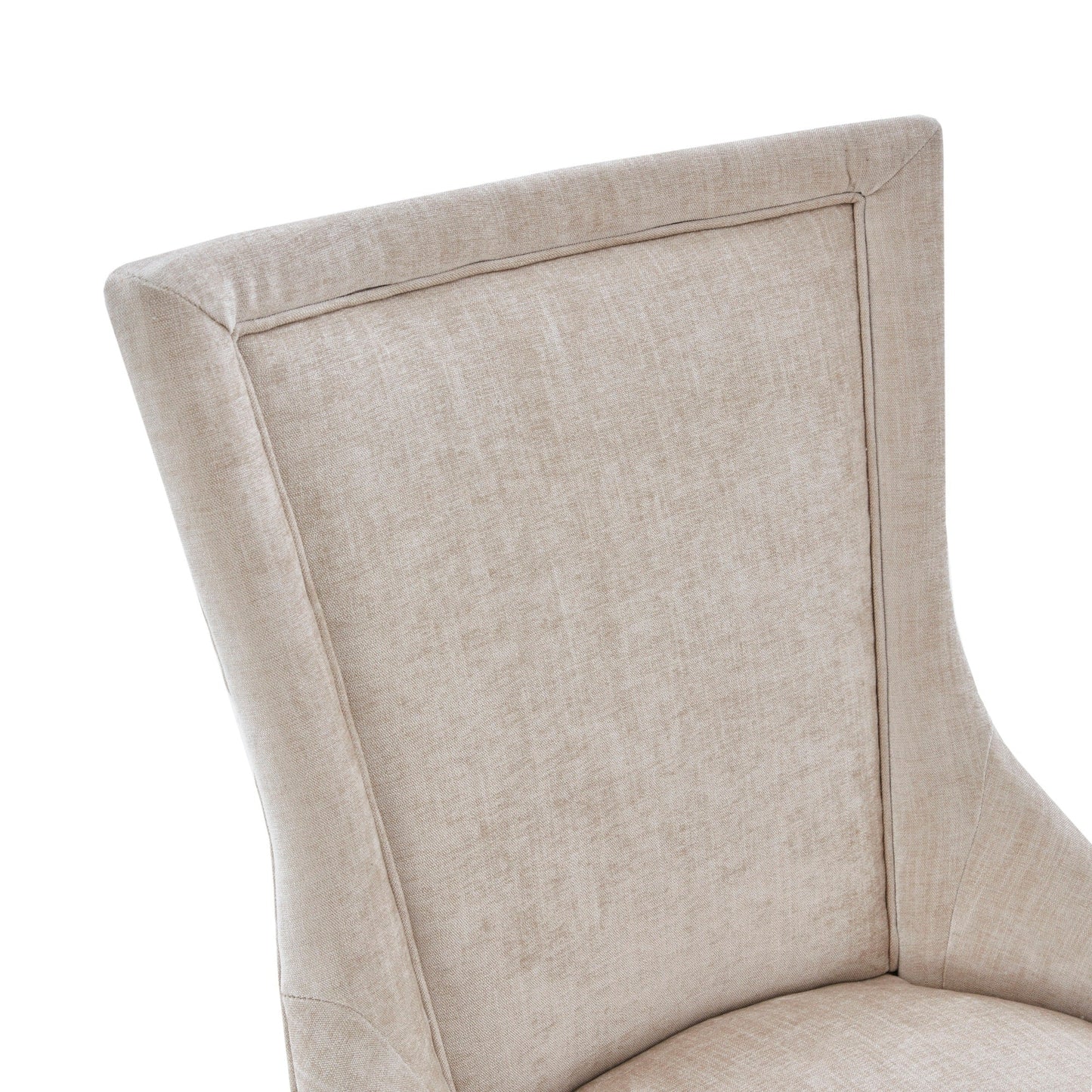 Madison Park Signature Ultra Fauteuils de salle à manger capitonnés avec pieds en bois (lot de 2) - N/A