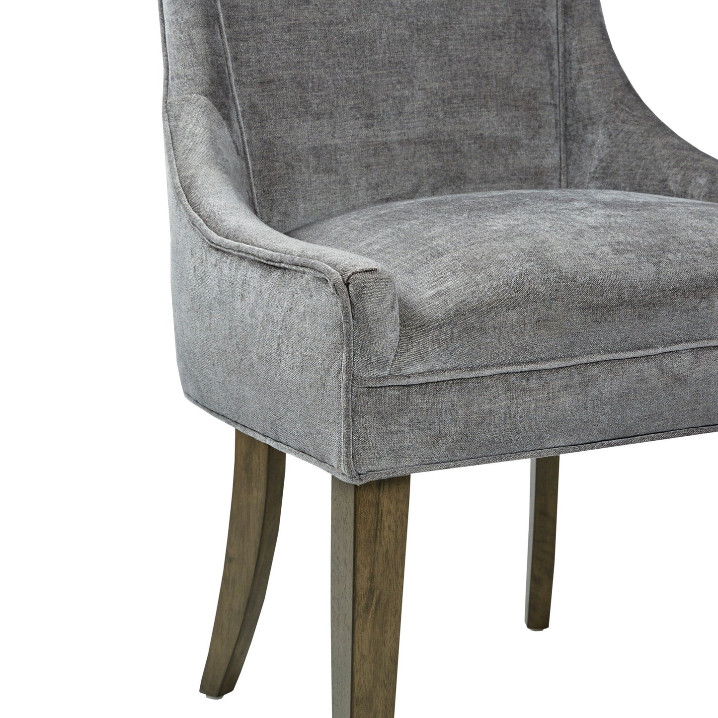 Madison Park Signature Ultra Fauteuils de salle à manger capitonnés avec pieds en bois (lot de 2) - N/A