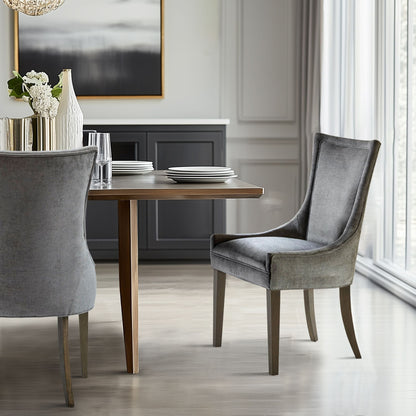 Madison Park Signature Ultra Fauteuils de salle à manger capitonnés avec pieds en bois (lot de 2) - N/A