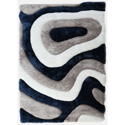 Tapis de sol abstrait à poils longs Mateos