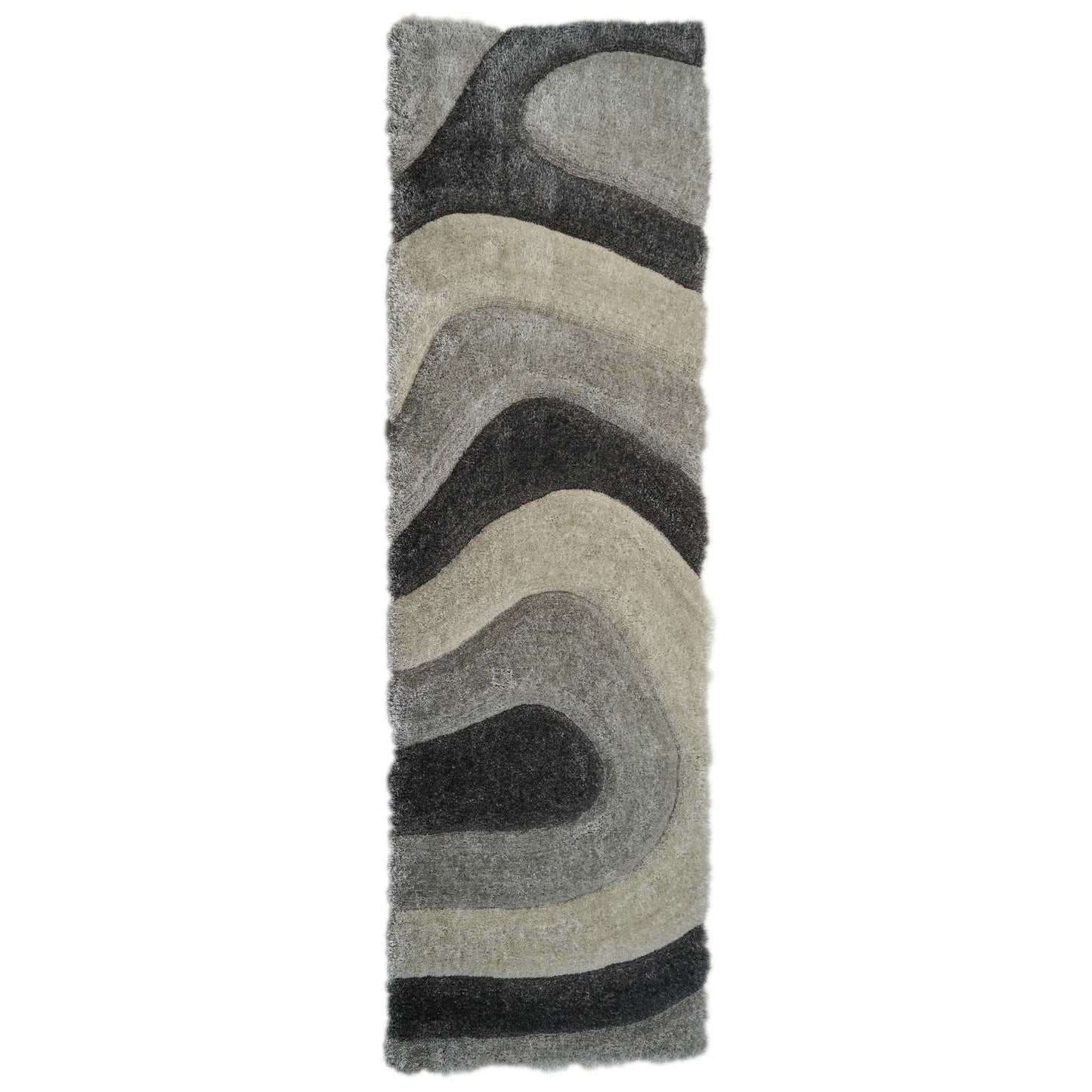 Tapis de sol abstrait à poils longs Mateos