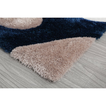 Tapis de sol abstrait à poils longs Mateos