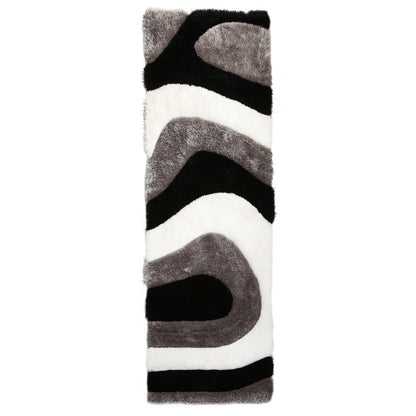 Tapis de sol abstrait à poils longs Mateos