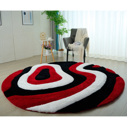 Tapis de sol abstrait à poils longs Mateos