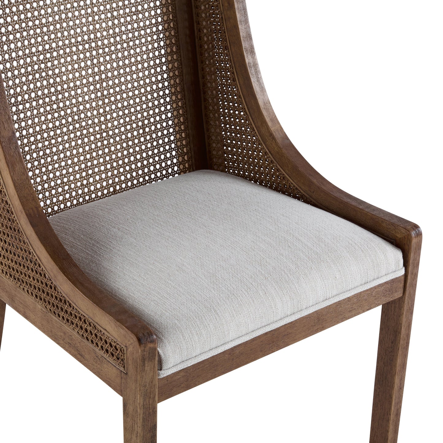 Chaises de salle à manger rembourrées en osier et bois Maurers (lot de 2) par Christopher Knight Home