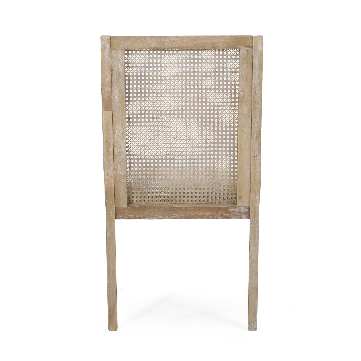 Chaises de salle à manger rembourrées en osier et bois Maurers (lot de 2) par Christopher Knight Home