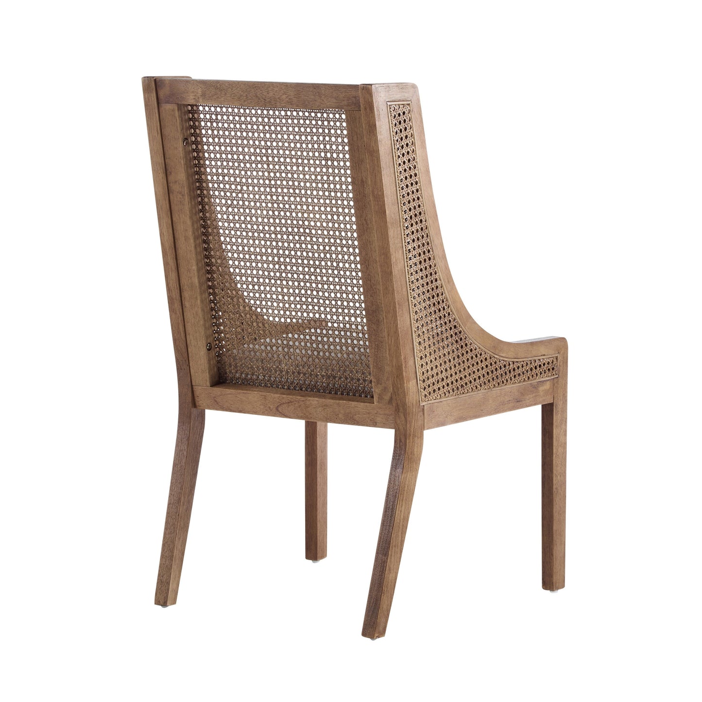 Chaises de salle à manger rembourrées en osier et bois Maurers (lot de 2) par Christopher Knight Home