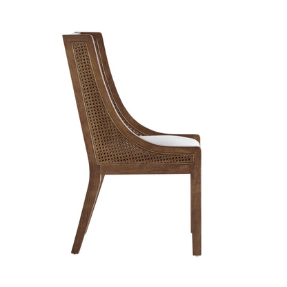 Chaises de salle à manger rembourrées en osier et bois Maurers (lot de 2) par Christopher Knight Home