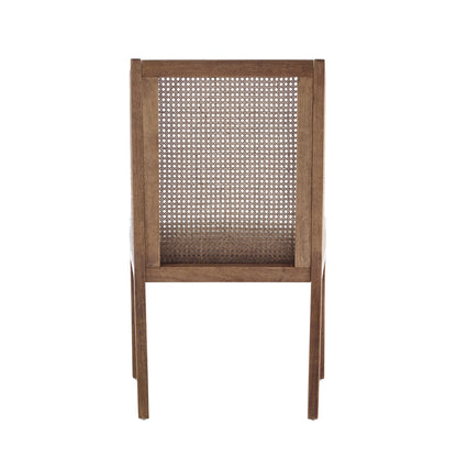 Chaises de salle à manger rembourrées en osier et bois Maurers (lot de 2) par Christopher Knight Home