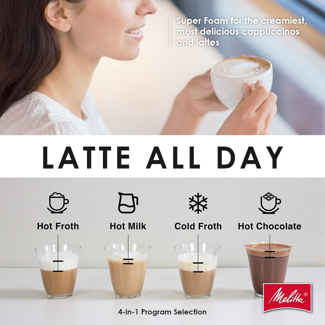 Bouteille à mousse à café Melitta Montalatte pour cappuccino et latte