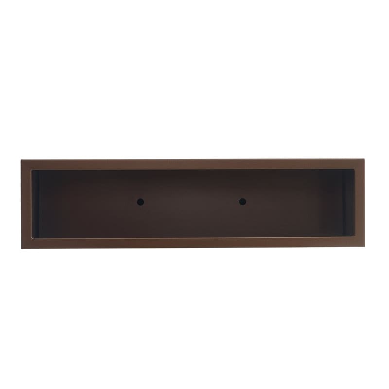 Grand bac à plantes métallique pour plantes d'extérieur, 96,5 cm de long x 25,4 cm de large x 76,2 cm de haut - Bac à plantes séparateur en métal - 96,5x76,2x25,4 cm