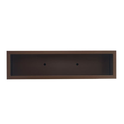 Grand bac à plantes métallique pour plantes d'extérieur, 96,5 cm de long x 25,4 cm de large x 76,2 cm de haut - Bac à plantes séparateur en métal - 96,5x76,2x25,4 cm