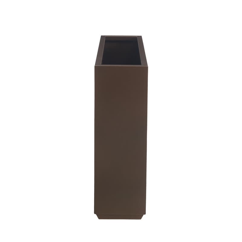 Grand bac à plantes métallique pour plantes d'extérieur, 96,5 cm de long x 25,4 cm de large x 76,2 cm de haut - Bac à plantes séparateur en métal - 96,5x76,2x25,4 cm