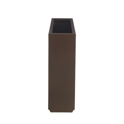 Grand bac à plantes métallique pour plantes d'extérieur, 96,5 cm de long x 25,4 cm de large x 76,2 cm de haut - Bac à plantes séparateur en métal - 96,5x76,2x25,4 cm