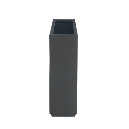 Grand bac à plantes métallique pour plantes d'extérieur, 96,5 cm de long x 25,4 cm de large x 76,2 cm de haut - Bac à plantes séparateur en métal - 96,5x76,2x25,4 cm