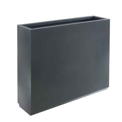 Grand bac à plantes métallique pour plantes d'extérieur, 96,5 cm de long x 25,4 cm de large x 76,2 cm de haut - Bac à plantes séparateur en métal - 96,5x76,2x25,4 cm