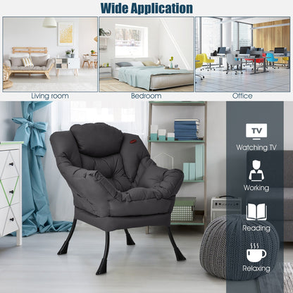 Fauteuil de salon moderne, fauteuil d'appoint, canapé-lit simple.