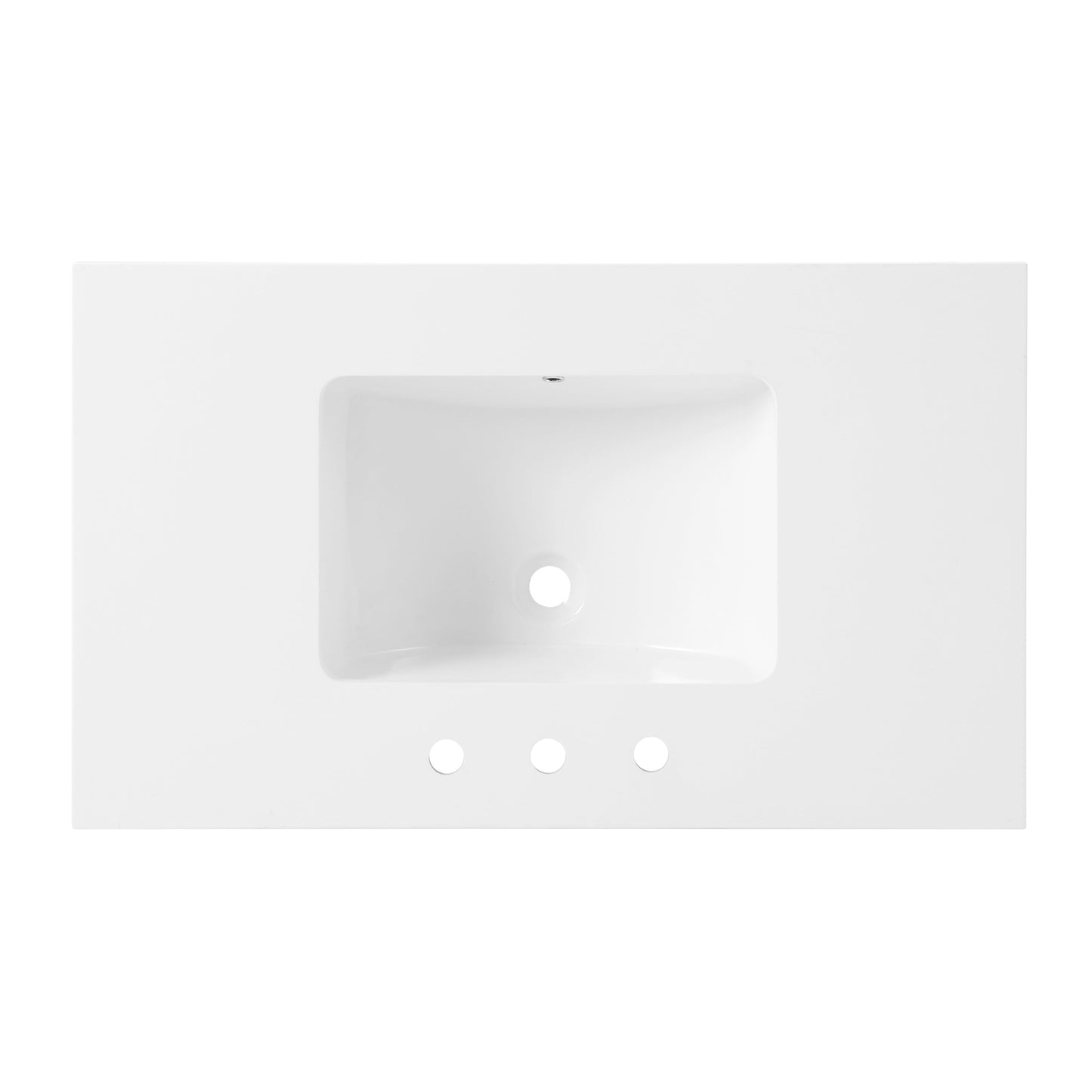 Meuble-lavabo de salle de bain simple Monterey 37 de style farmhouse avec plan de travail