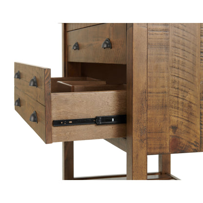 Meuble-lavabo de salle de bain simple Monterey 37 de style farmhouse avec plan de travail