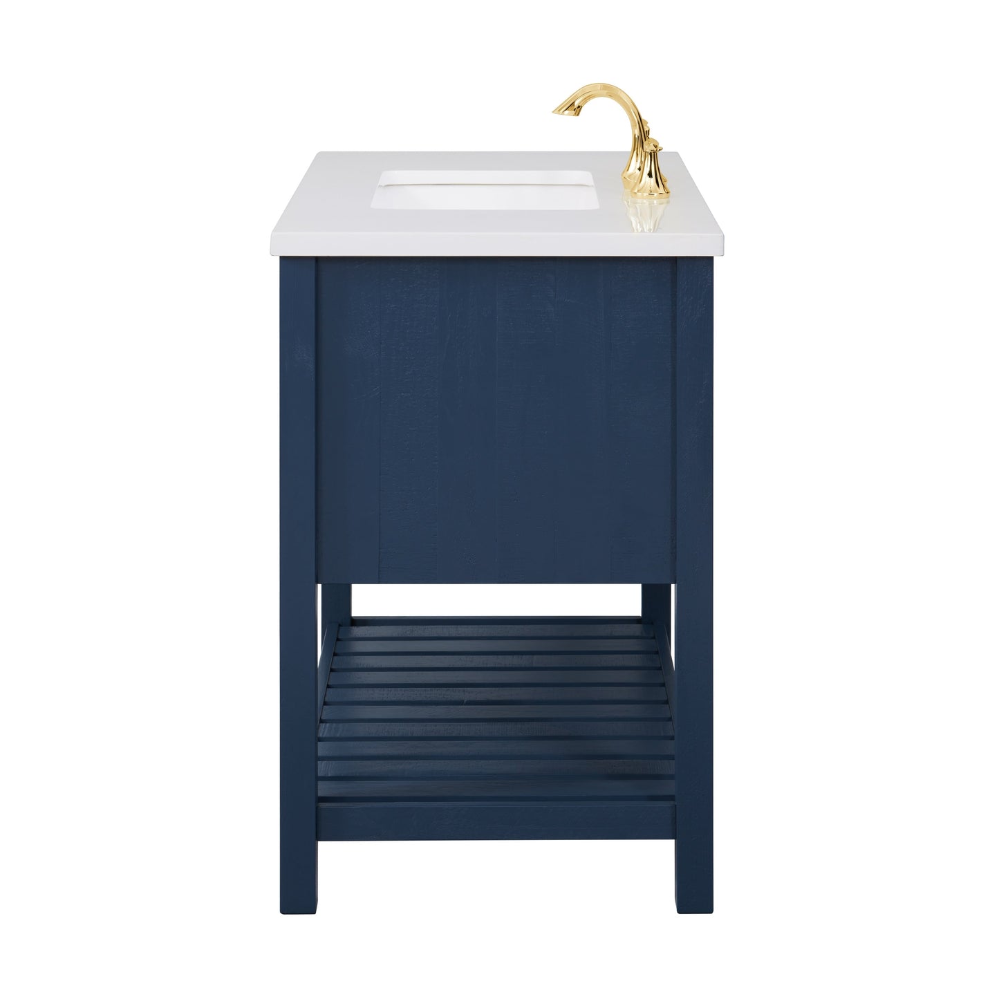 Meuble-lavabo de salle de bain simple Monterey 37 de style farmhouse avec plan de travail