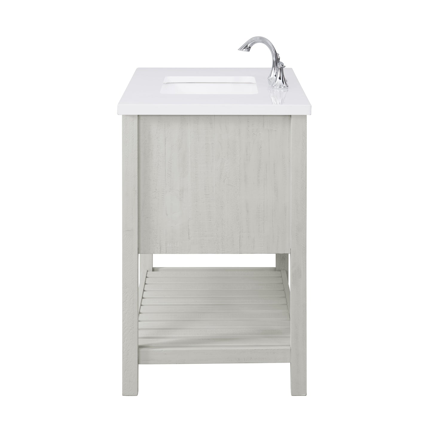 Meuble-lavabo de salle de bain simple Monterey 37 de style farmhouse avec plan de travail