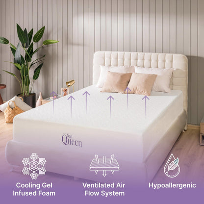 Matelas NapQueen Elizabeth 8 en mousse à mémoire de forme avec gel de refroidissement
